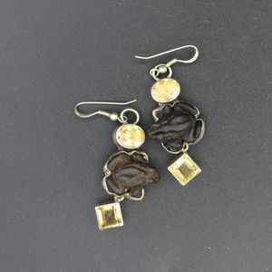 Vintage Amy Kahn Russell Earrings AKR silver